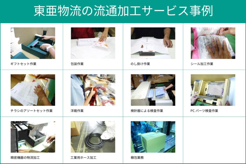 東亜物流の流通加工サービスの事例