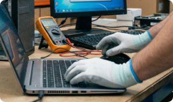 精密機器のセットアップ